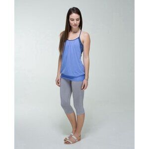 Lululemon Women's 4 No Limits Bra Tank Top Lullaby Wee Are From Space Cadet Blue